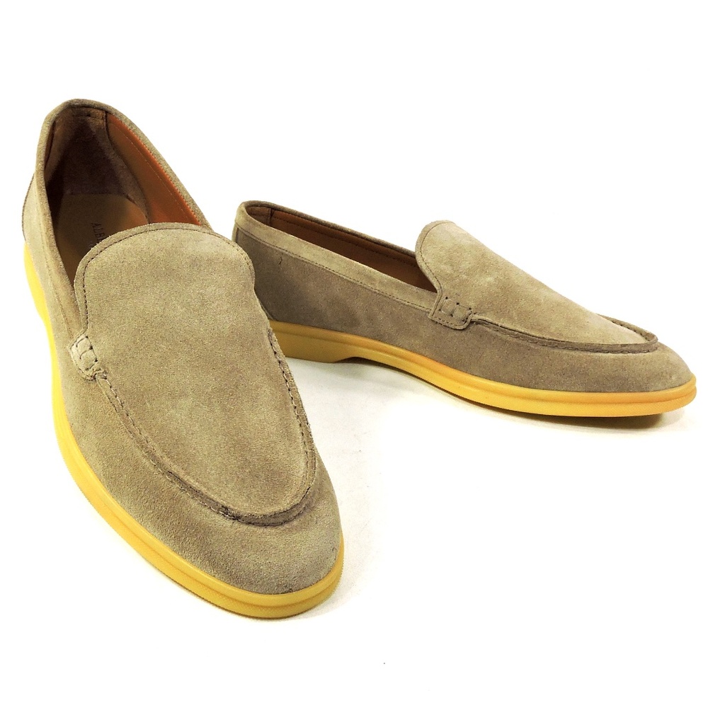 ALBERTO CICCIOLI 🇮🇹 MEN'S BROWN SUEDE COMFORT SUMMER LOAFERS